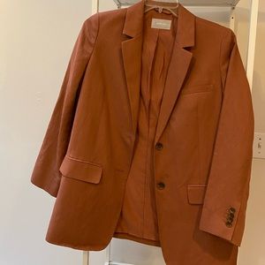 Terracotta everlane blazer
